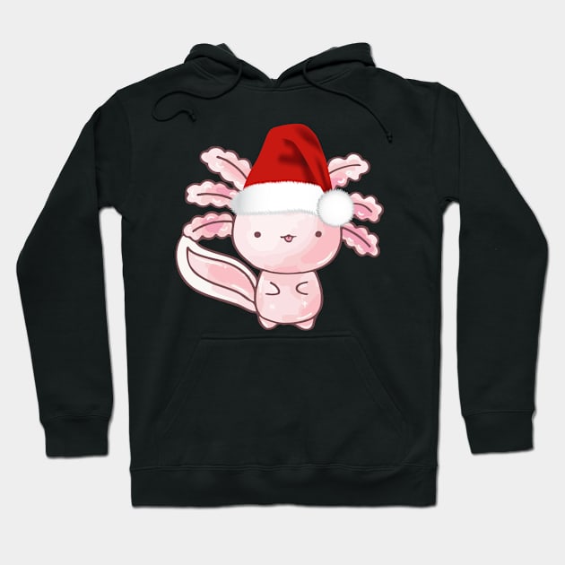 Christmas Axolotl Hoodie by lightbulbmcoc